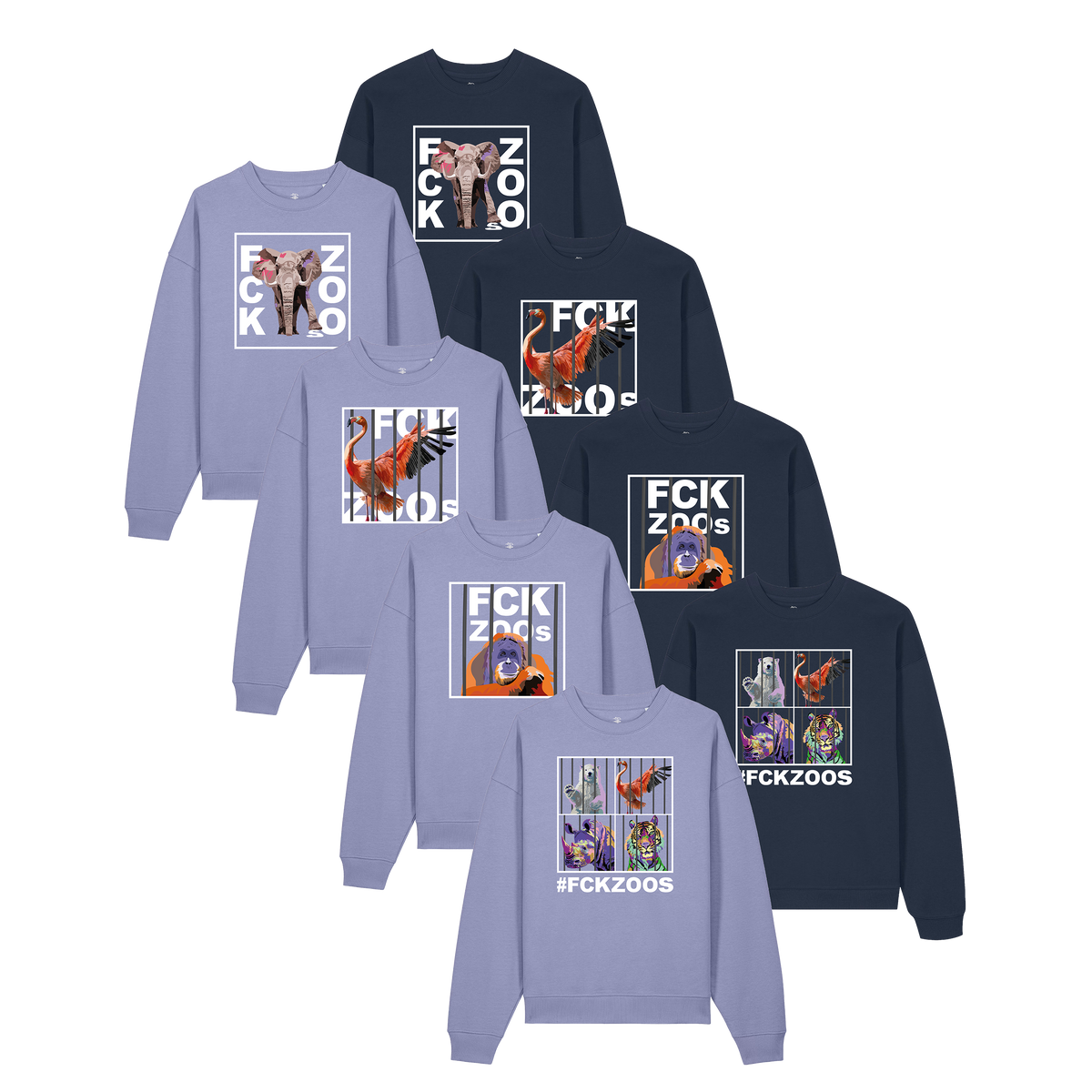 Unisex Oversize Sweatshirt "FCK Zoos"