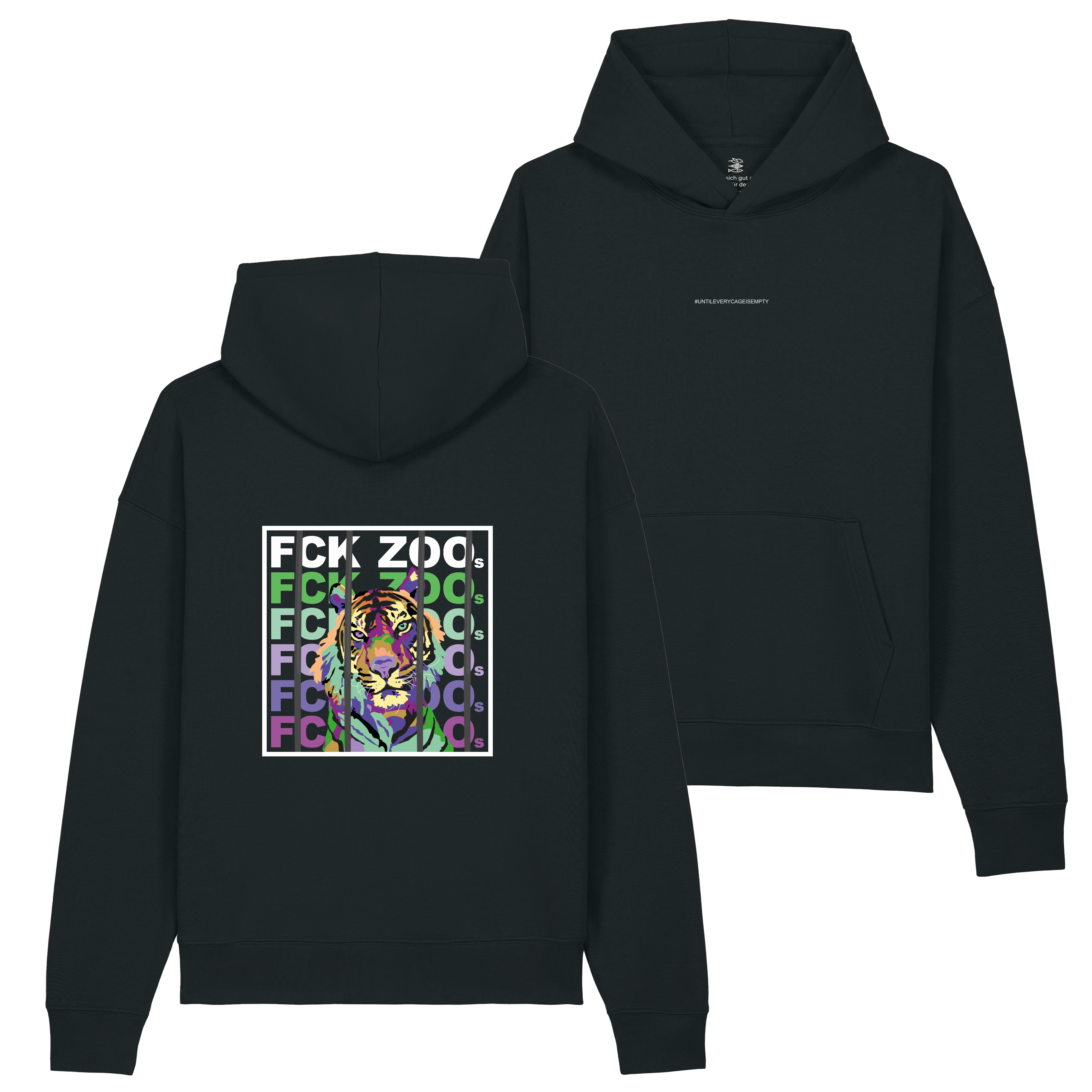 Hoodie "FCK ZOOs" Tiger