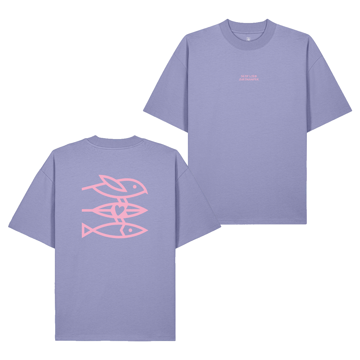 T-Shirt Unisex "Seid lieb zueinander 2.0" violet