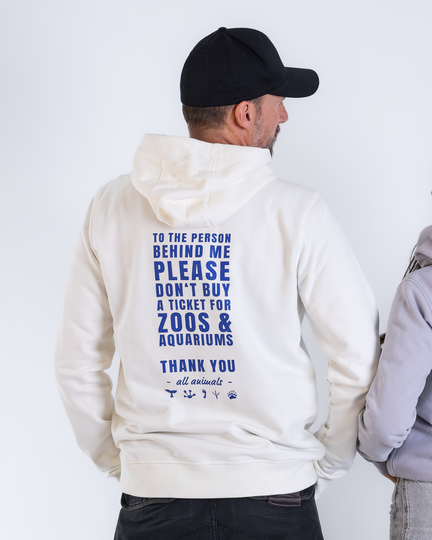 Hoodie Men "for the animals"