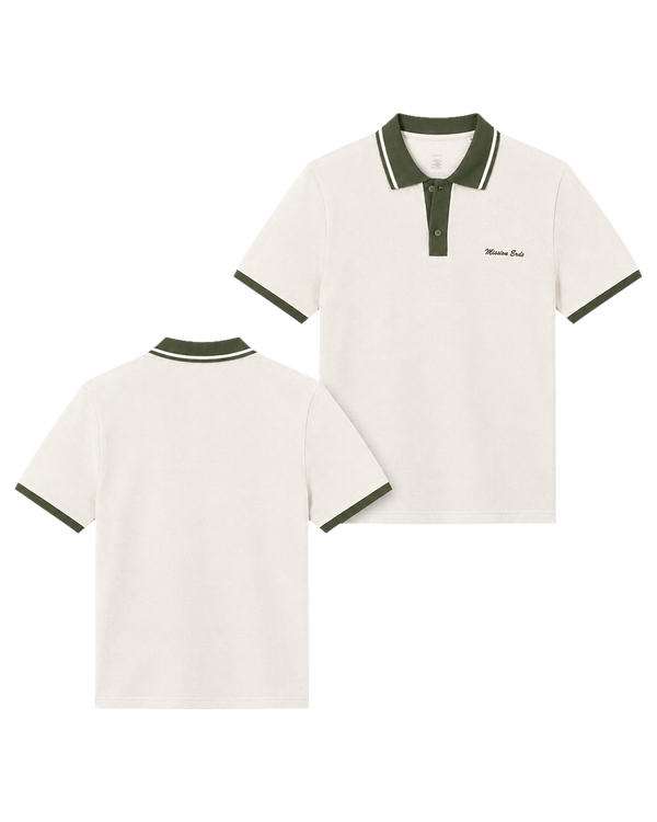 Unisex Poloshirt "Mission Erde" beige