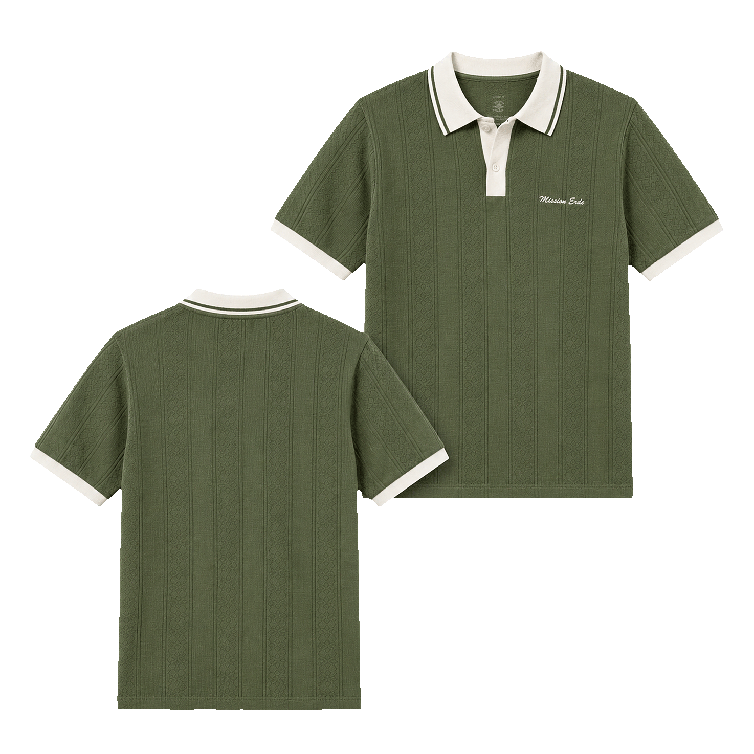 Unisex Poloshirt "Mission Erde" green