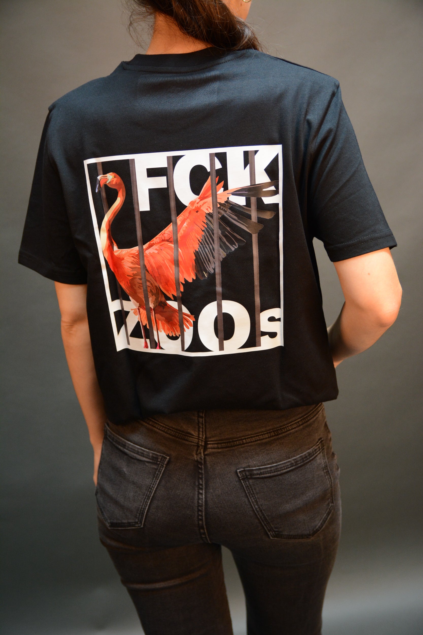 T-Shirt "FCK ZOOs" Flamingo