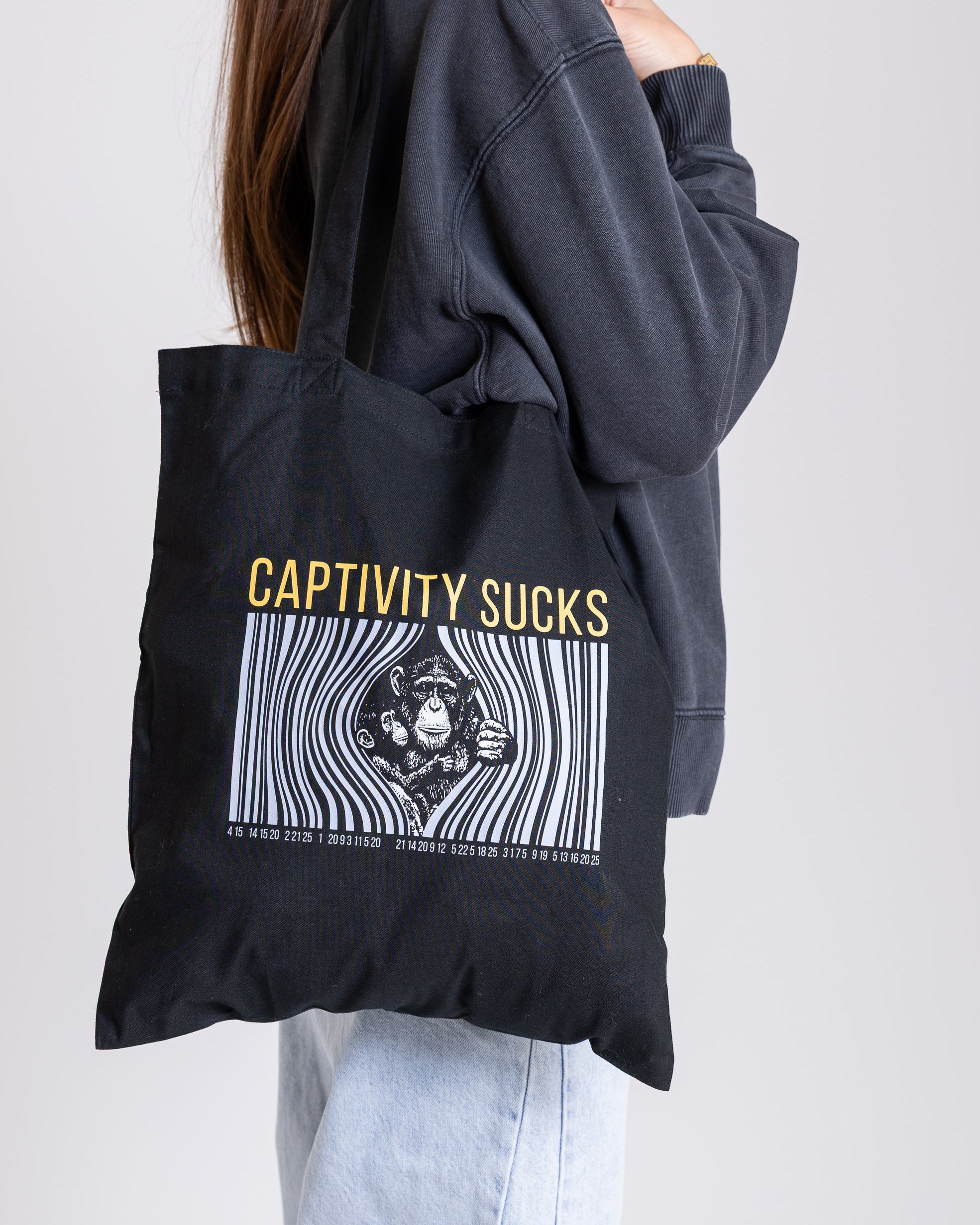 Bio-Jutebeutel "Captivity Sucks"