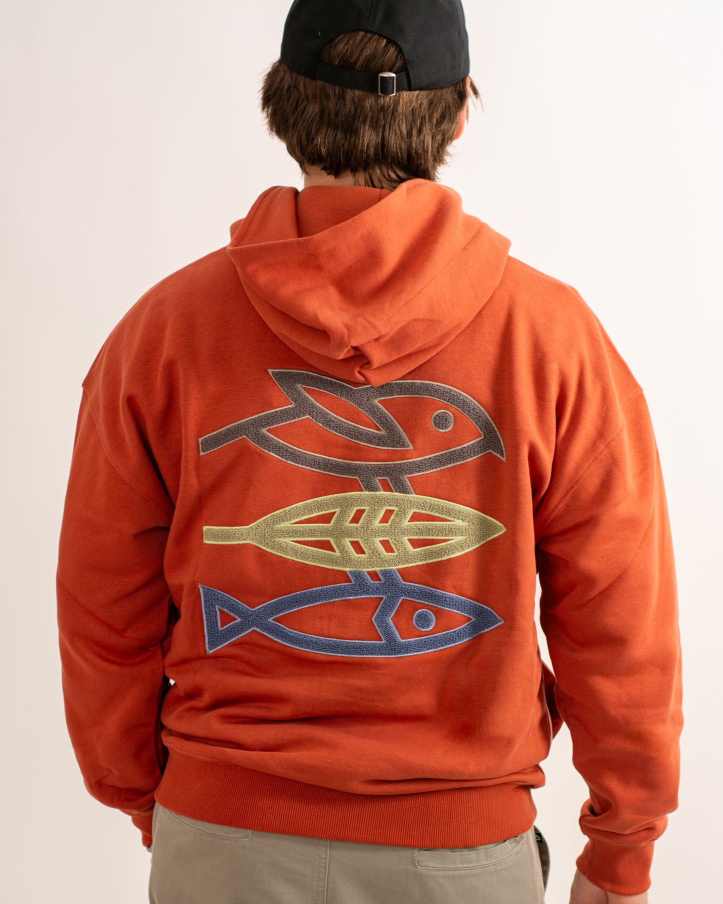 Hoodie Unisex "Mission Erde" brick