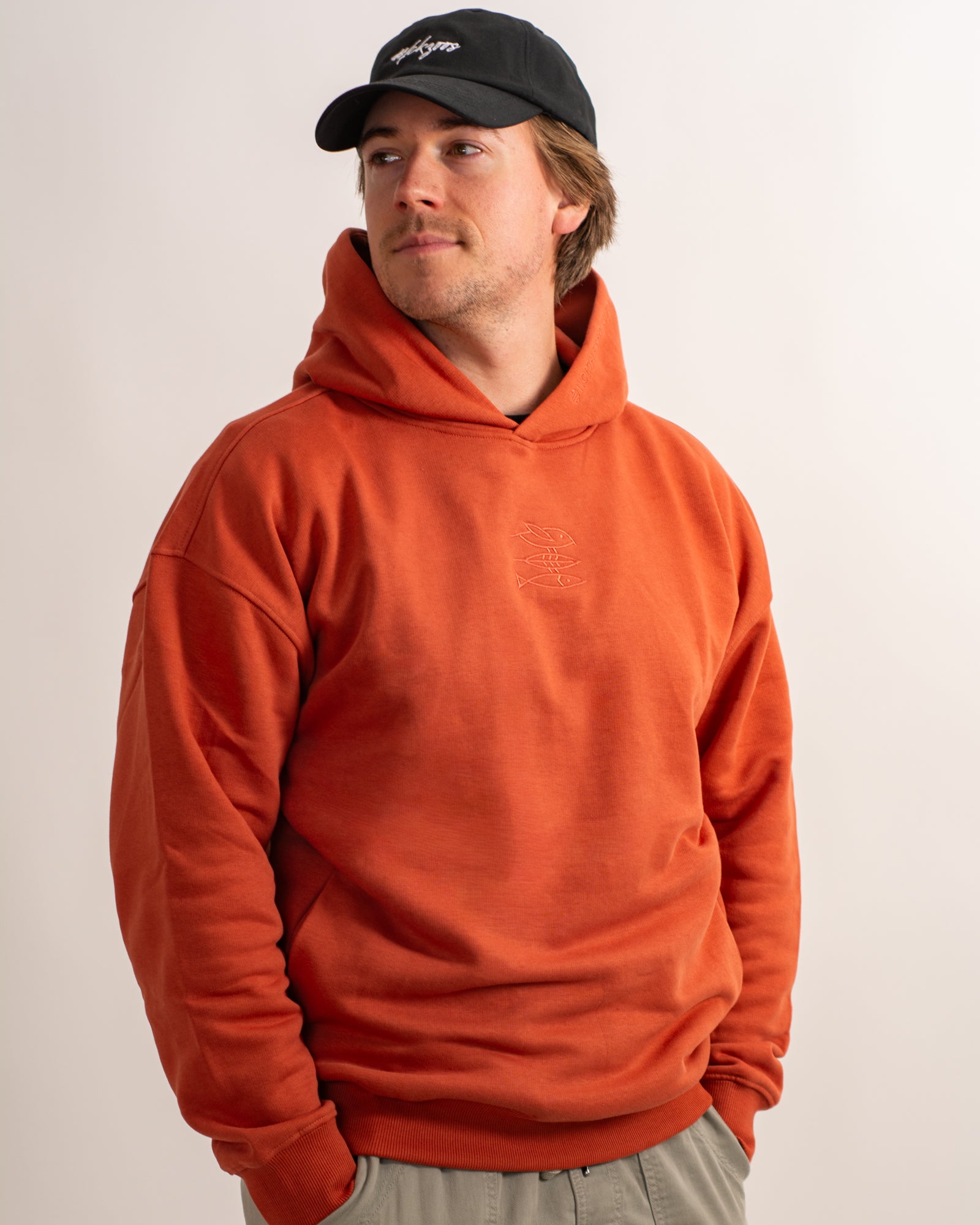 Hoodie Unisex "Mission Erde" brick