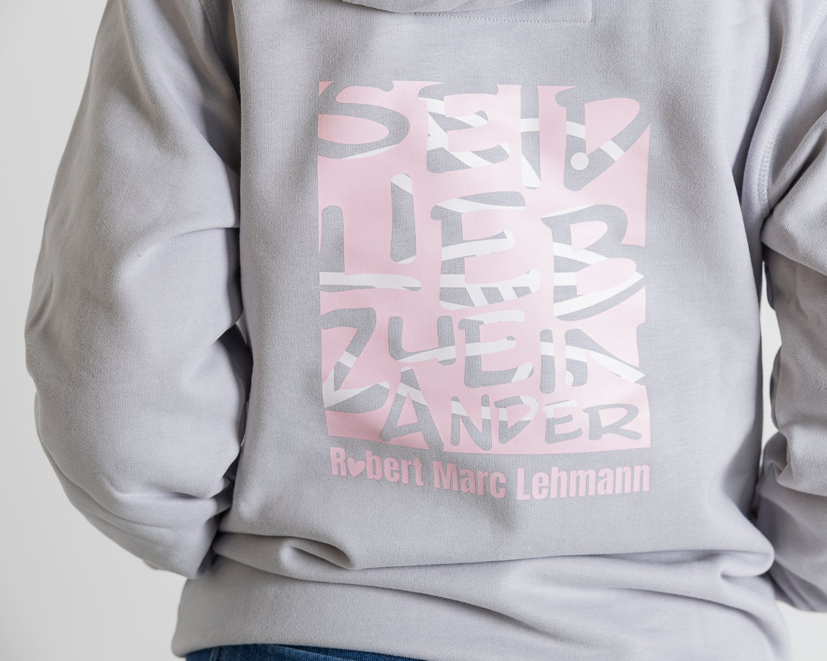 Hoodie Women "Seid lieb zueinander" grey