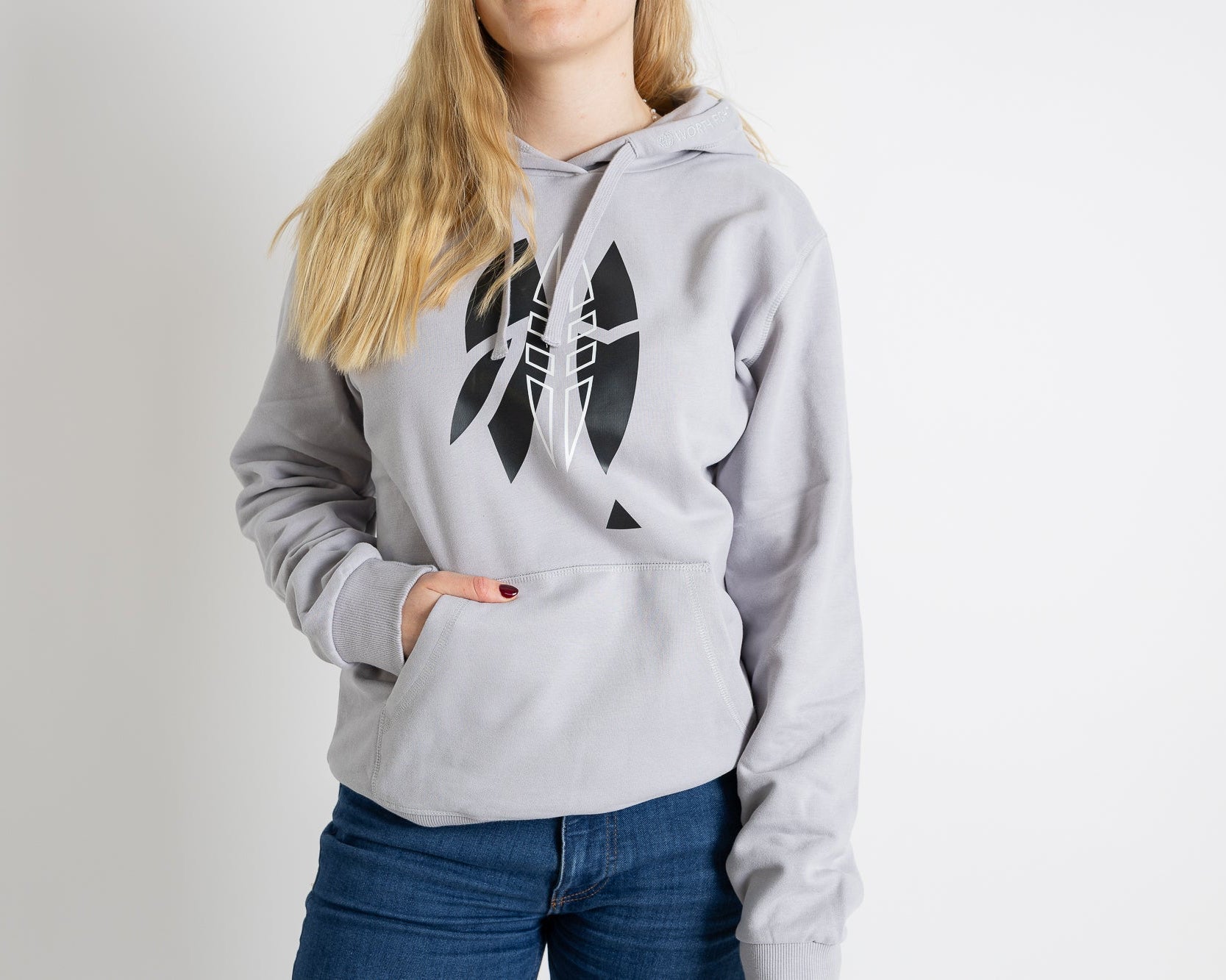 Hoodie Women "Tribal" grey