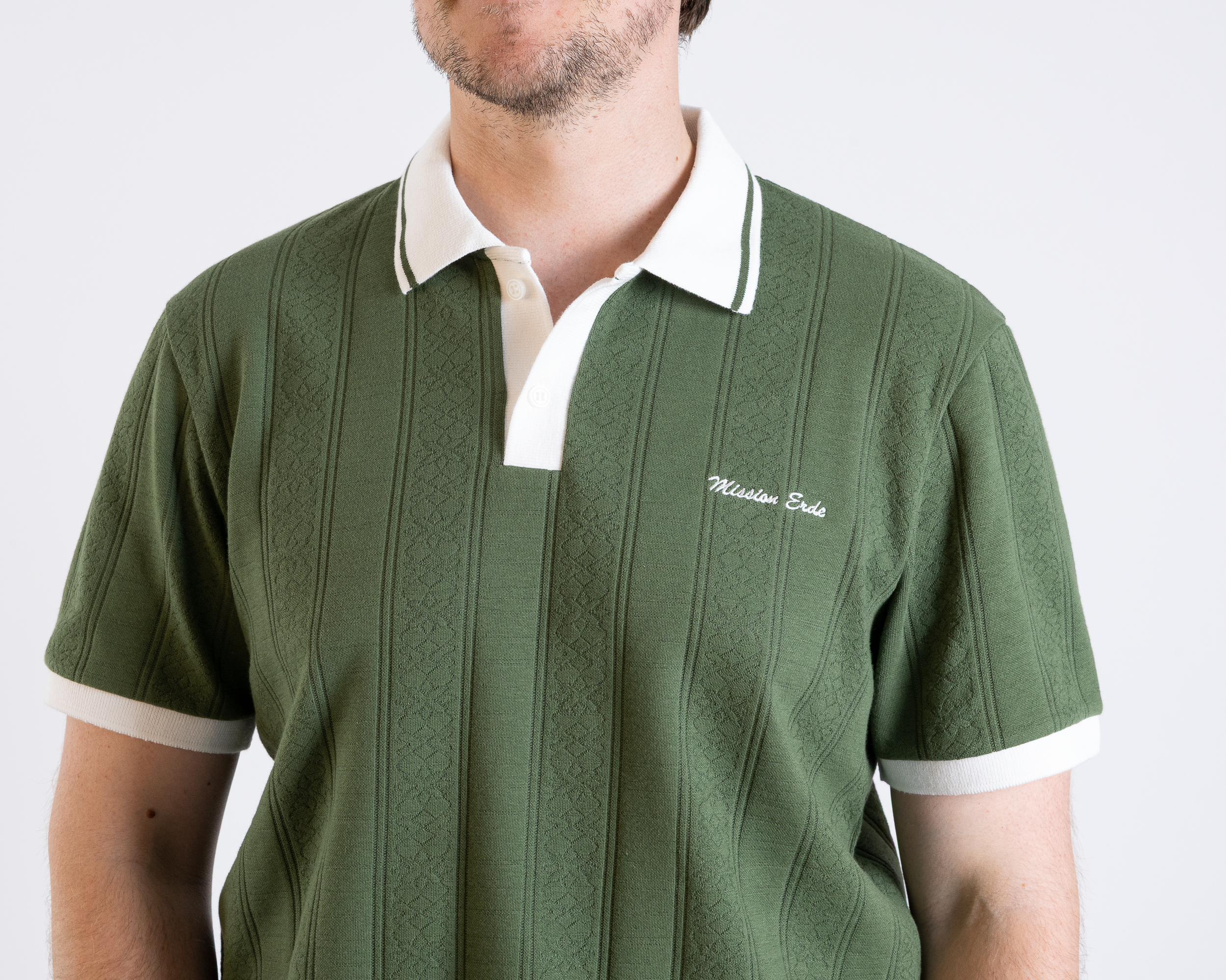 Unisex Poloshirt "Mission Erde" green
