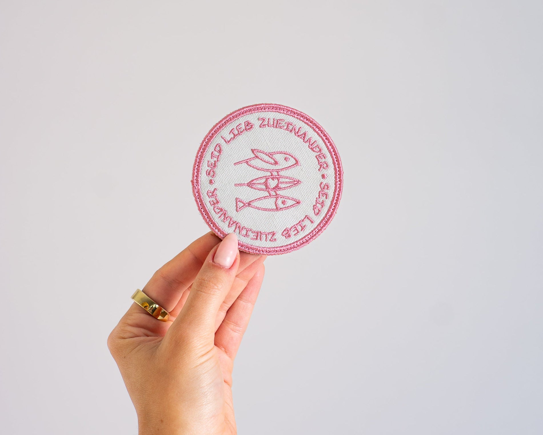 Patch "Seid lieb zueinander"