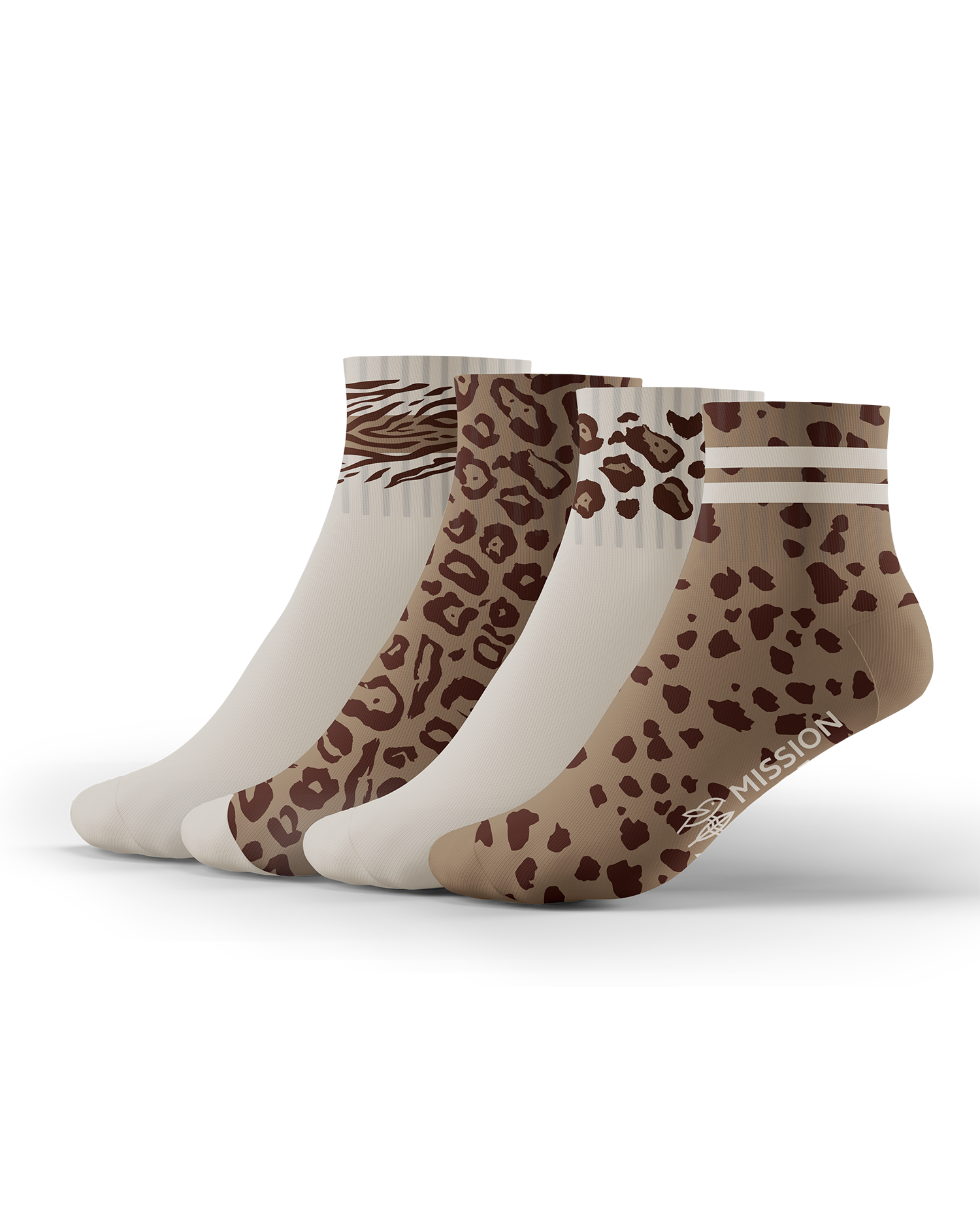 Sneakersocken "Großkatzen-Edition" 4er-Pack